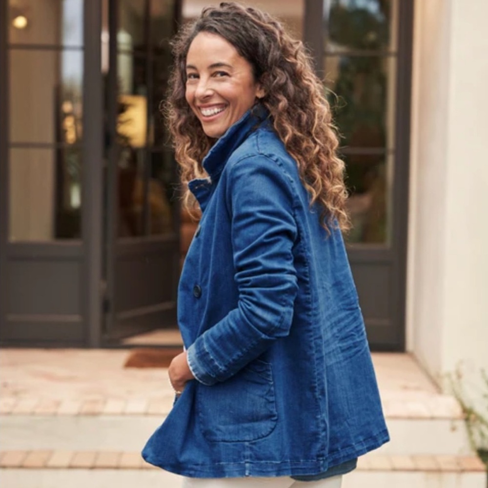FRANK & EILEEN Belfast Performance Denim Peacoat
Jacket XXS - Picture 2 of 11